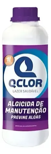 Algicida Manutenção Piscina QClor 1 Litro