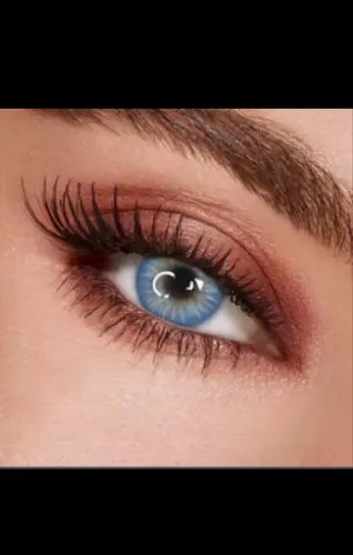 Maquiagem para olhos azul