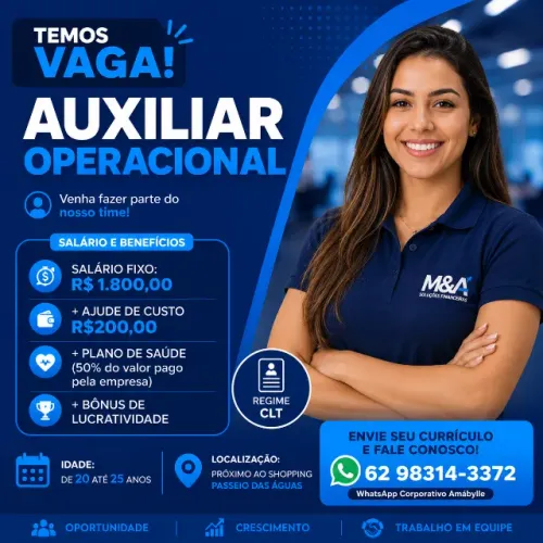 Vaga Auxiliar Operacional