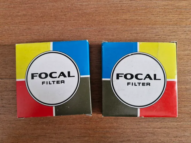 Par de Filtros Fotográficos Vintage Focal 52mm (UV + 1A Skylight) Completo com Caixa