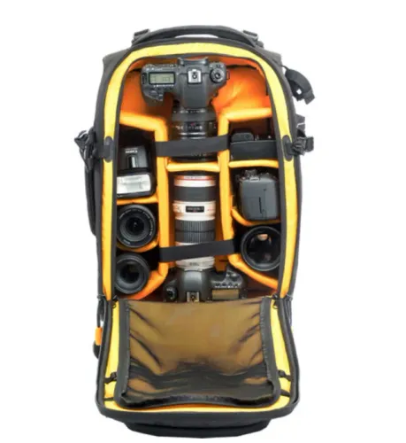 VANGUARD Mochila para câmera DSLR Alta Fly 58T, 4 rodas giratórias/carrinho