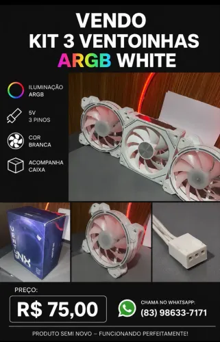 Kit Fans ARGB White