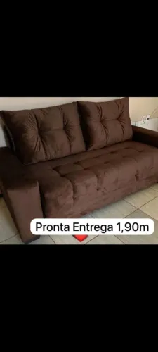 Sofá vitória 1,90 ,simples com almofadas soltas contato *)