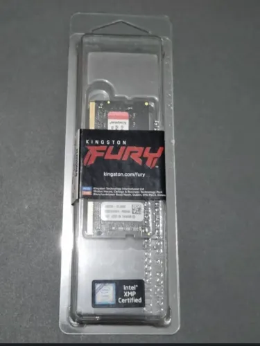 Memória Notebook Kingston Fury Impact Gamer 8Gb DDR4 3200Mhz Nova