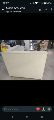 Balcão de atendimento em L ' oportunidade única"