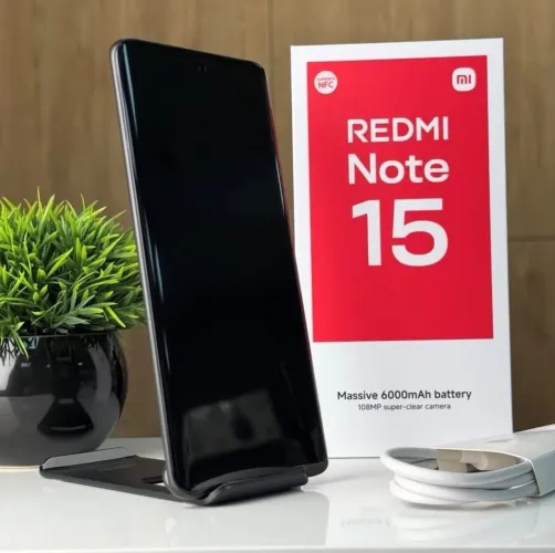 Redmi Note 15 8/256GB Black - Pronta Entrega (Novo, Lacrado e Garantia)