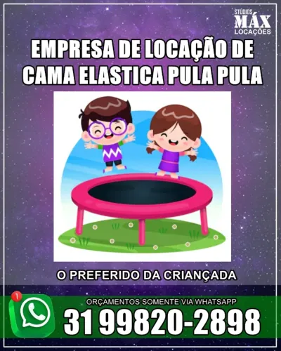 Empresa de locação de pula pula infantil região do barreiro BH
