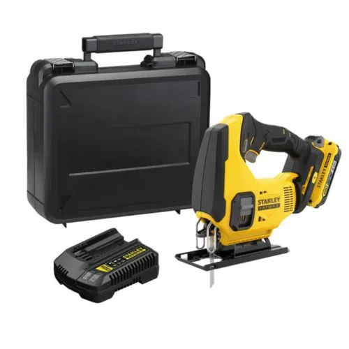 Serra Tico-Tico Max 20V com 1 Bateria 2Ah e Carregador STANLEY-SCJ600D1K-BR