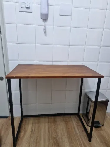 Escrivaninha madeira maciça estilo industrial