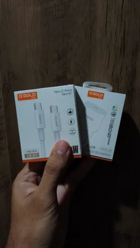 Kit Carregador USB-C 60W PD + Cabo Tipo-C | Novo