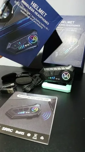 Intercomunicador de capacete com microfone