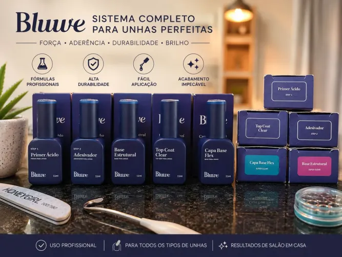 Kit com 5 esmaltes - Bluwe