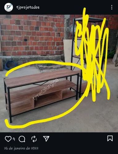 Rack de TV (estilo industrial)