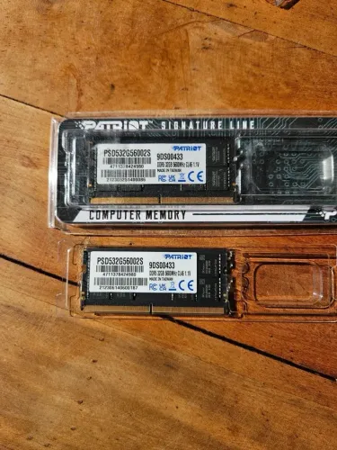 Memória RAM 64GB DDR5 5600MHz Patriot Signature (2x32GB) Notebook