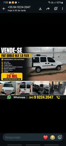 Fiat Doblo HLX 1.8 MPI Flex 5P 2009