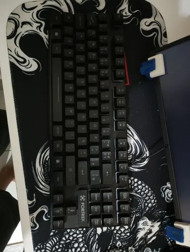 teclado novo de membrana USB com led 80% (tem nem dois meses de uso)