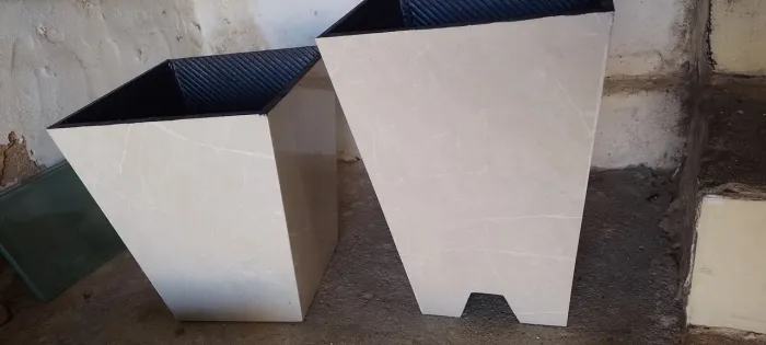 Vaso de planta em porcelanato