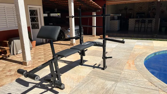 Banco de Supino com Suporte para Barra - Musculação / Academia PREÇO NEGOCIÁVEL