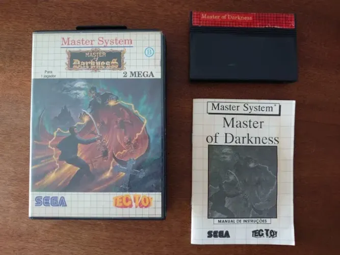 Master Of Darkness Tectoy Na Caixa Com Manual Todo Original!!!