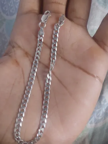 Pulseira de prata 21cm e 3 mm, (aceito cartão.)