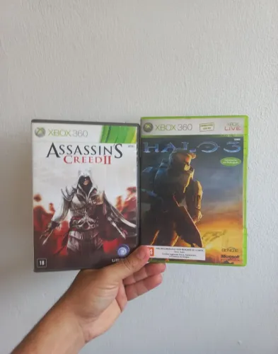 Assassines Creed 2 e Halo 3 para XBOX 360 Original