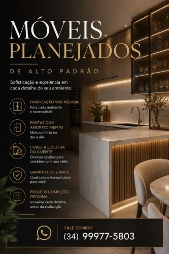 MÓVEIS PLANEJADOS EXCELENTE QUALIDADE - SOB MEDIDA