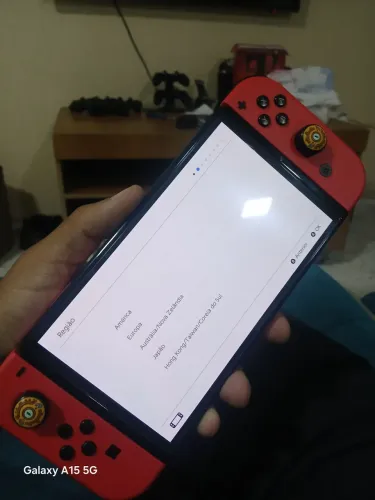 Switch oled red mario