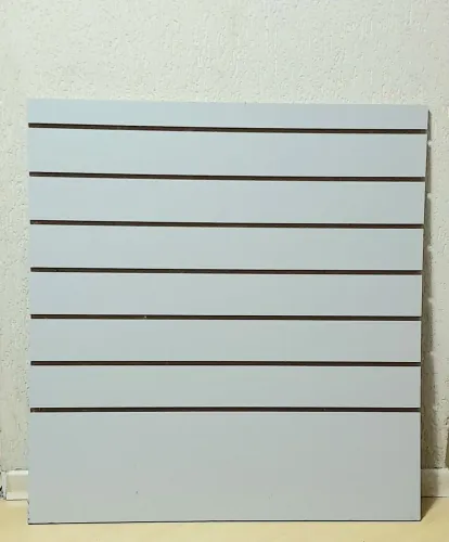 Painel Canaletado MDF Cinza 85 Comp. x 90 Alt