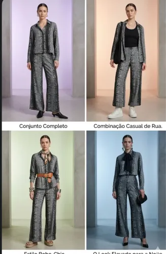 Conjunto feminino pantalona viscose NOVO com etiqueta pela metade do preço. IMPERDIVEL!!