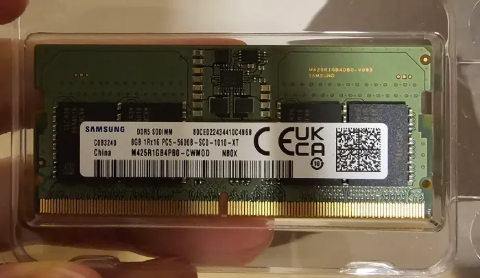 Memória Rmemoria ram Samsung Ddr5 16gb 2x8gb 5600 MHz - nunca usada Notebook