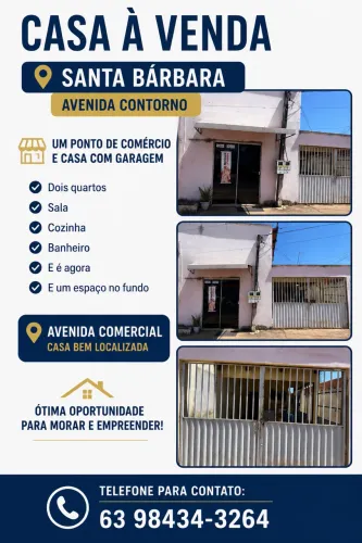 Vendo Uma casa com o Ponto comercial