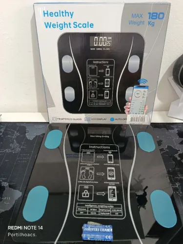 Balança digital inteligente para peso corporal de até 180Kg / SUPER OFERTA IMPERDÍVEL 