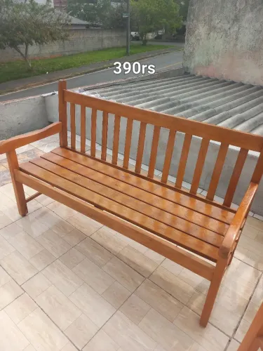 Bancos de madeira maciça eucalipto 