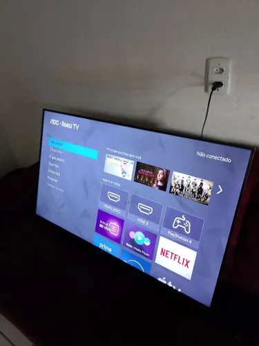 SMART TV 43 POLEGADAS AOC FUNCIONANDO PERFEITAMENTE - PRA VENDER LOGO.
