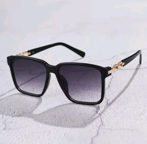 Moda Feminina Óculos De Sol Estilo Quadrado Lente Gradiente Anti-uv400