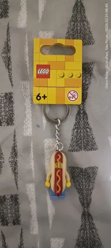 Lego Chaveiro Homem Hot Dog