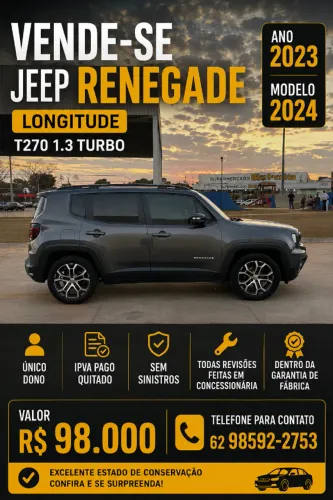 Jeep Renegade Long. T270 1.3 TB 4X2 Flex Aut. 2024