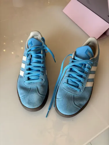 Tênis Adidas Original Gazelle Azul Como Novo