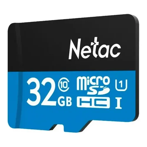 Cartão de Memória MicroSD 32GB Netac Original 80MB/s com Adaptador