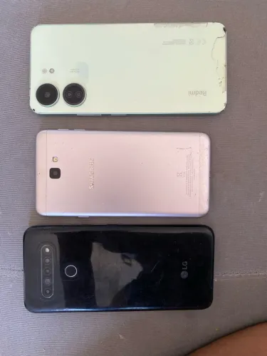 3 celulares sucata para peças LG,Samsung,Redmi - Feira de Santana
