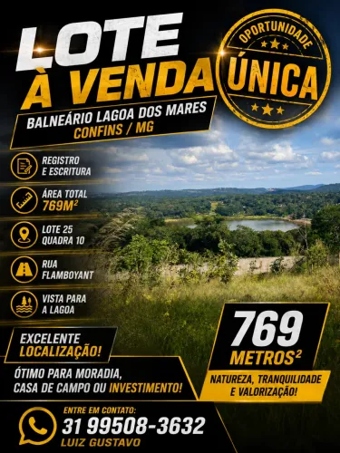 Lote - Balneário Lagoa dos Mares | Confins/MG