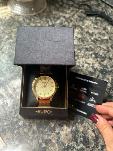 Relógio feminino euro novo