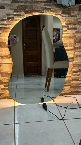 Espelho orgânico com Led
