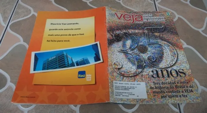 Revista Veja Setembro 2003 Edição Comemorativa De Aniversario. Para Colecionadores.