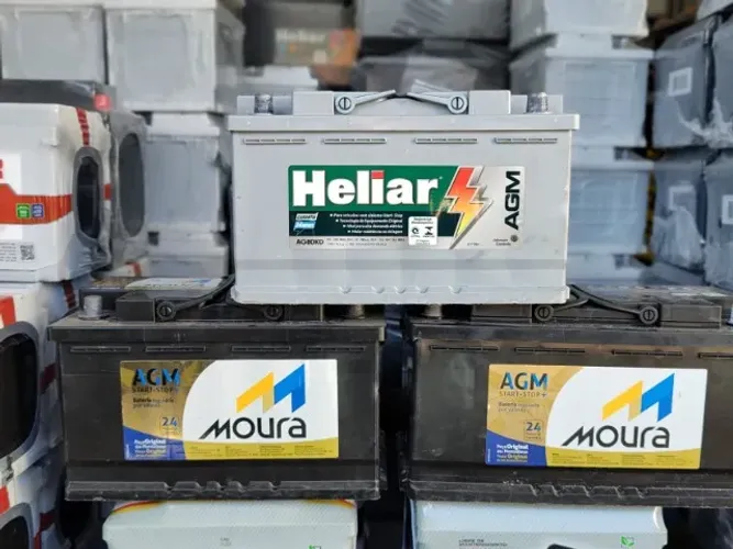 Bateria Agm Usada Com Garantia Somente Curitiba-Pr