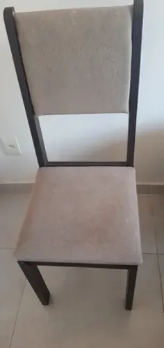 Cadeira microfibra marrom