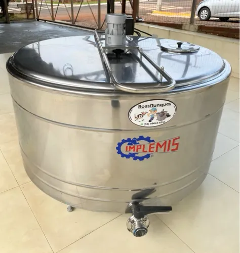 Tina Tanque 500 Litros Refrigerado Açaí Sorvetes Caldas Leite Sucos 220v Com Garantia 