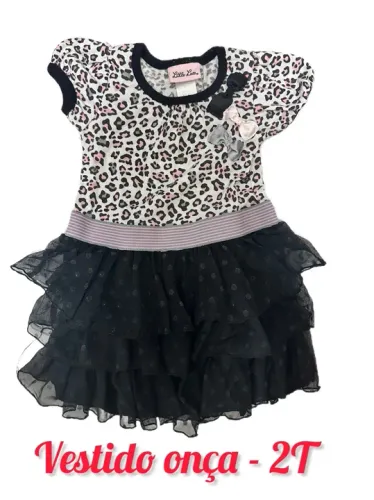 Vestido Infantil Animal Print 2T