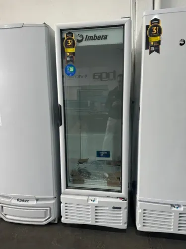 Freezer Porta De Vidro Imbera Evz21 Tripla Ação Branco 220v