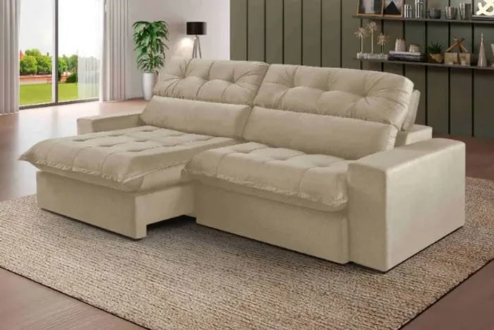 sala sofa retratil e reclinavel de 250 cm 5 lugares 
